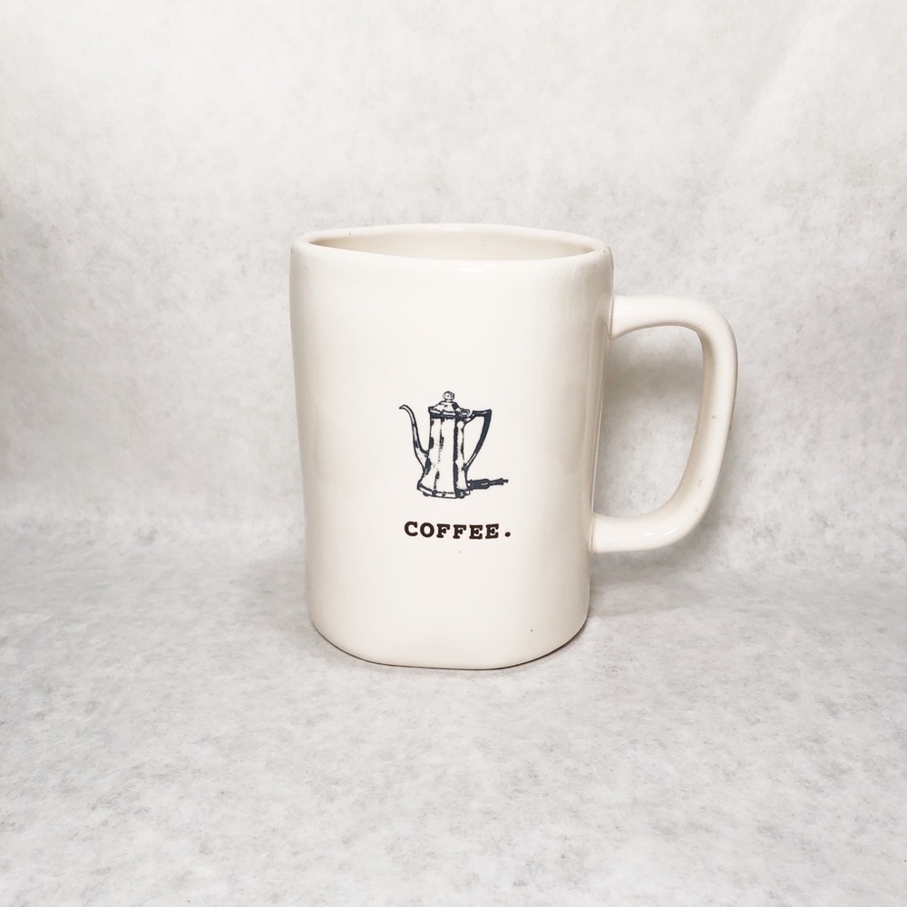 Classic Rae Dunn Ceramic Signature B&W Coffee Mug